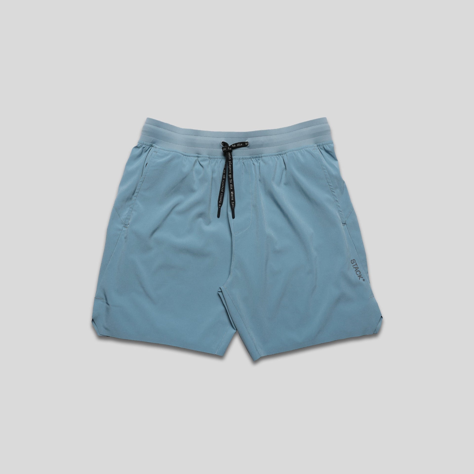 Men's Tourney Pickleball & Tennis Short, 6" linerless, blue, with drawstring waist and pockets.