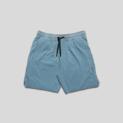 Men's Tourney Pickleball & Tennis Short, 6" linerless, blue, with drawstring waist and pockets.