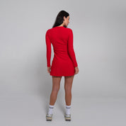 RibTech* Courtside Long Sleeve Dress