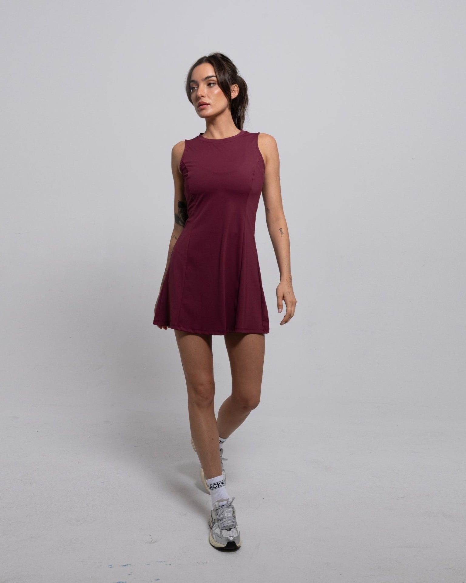 Courtside Dress-Berry-XXS-Stack Athletics