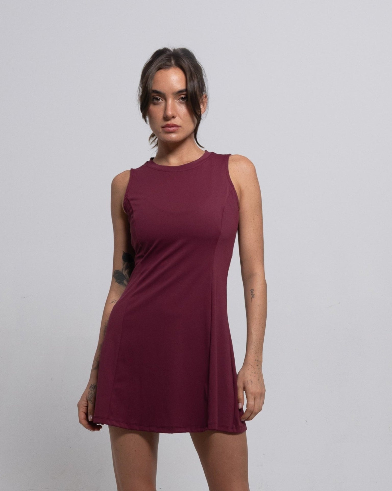 Courtside Dress-Berry-XXS-Stack Athletics