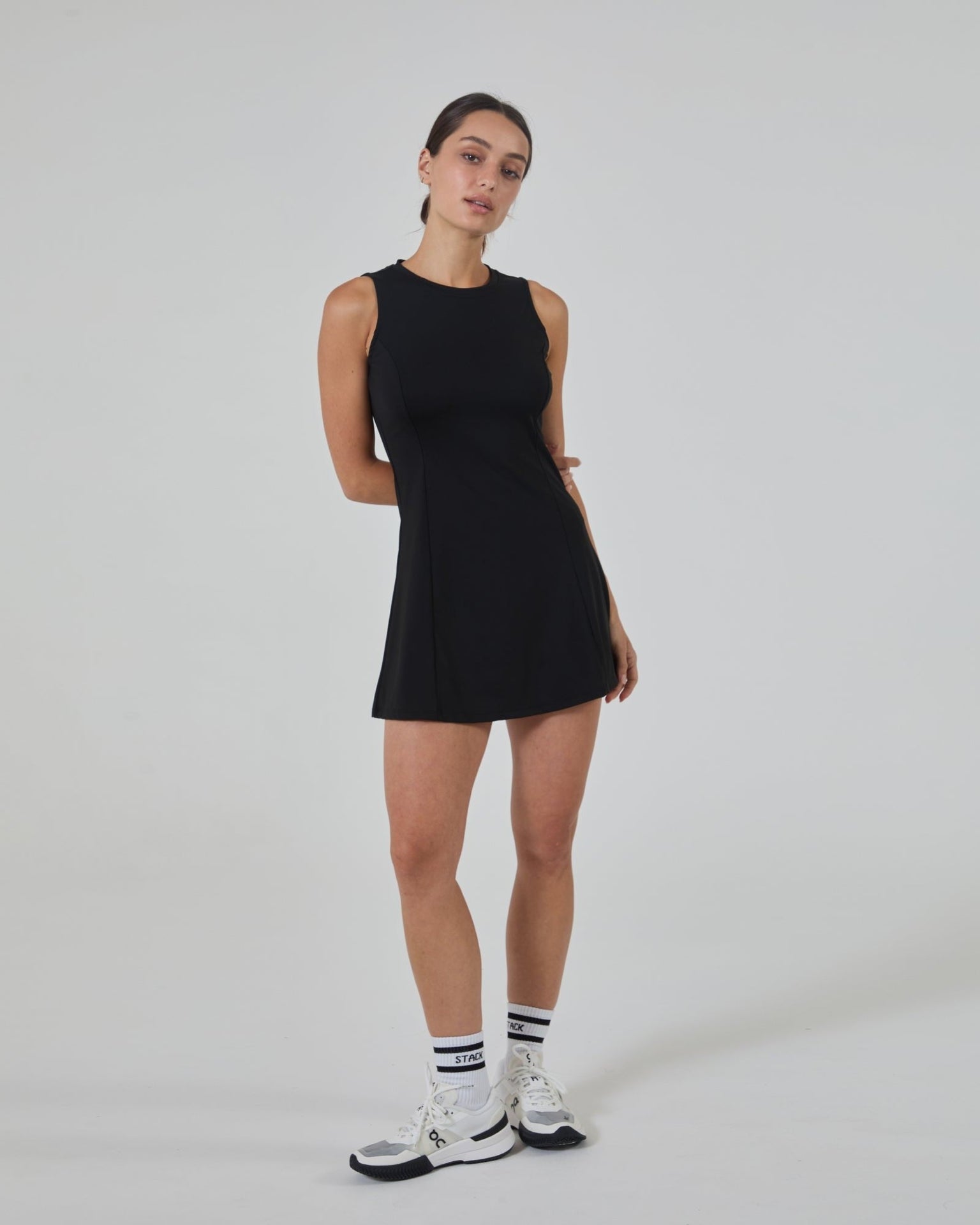 Courtside Dress-Black-XXS-Stack Athletics