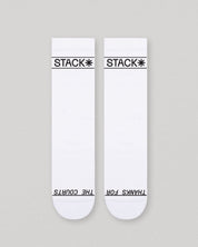 Daily Crew Sock-White-Small-Stack Athletics