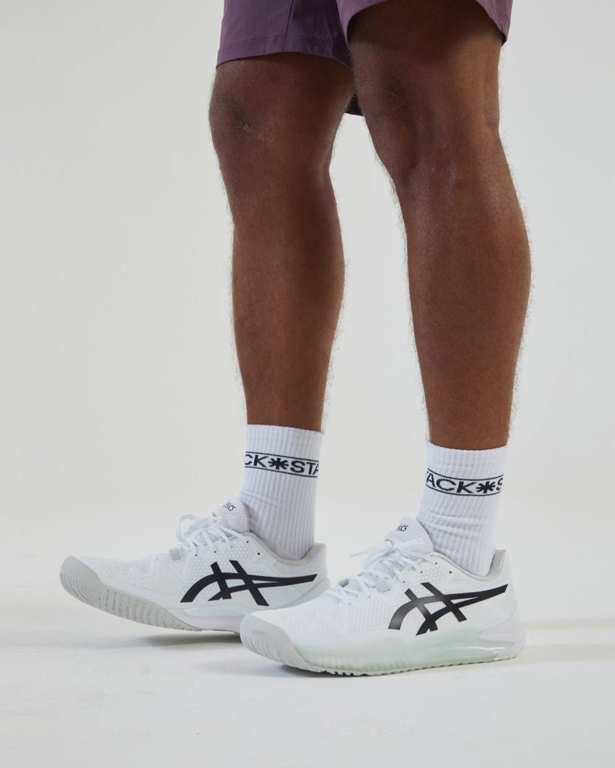 Daily Crew Sock-White-Small-Stack Athletics