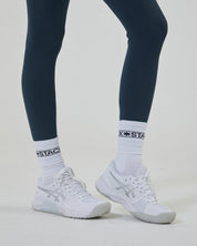Daily Crew Sock-White-Small-Stack Athletics
