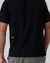 Distortion Hybrid Tee-Aged Black-S-Stack Athletics