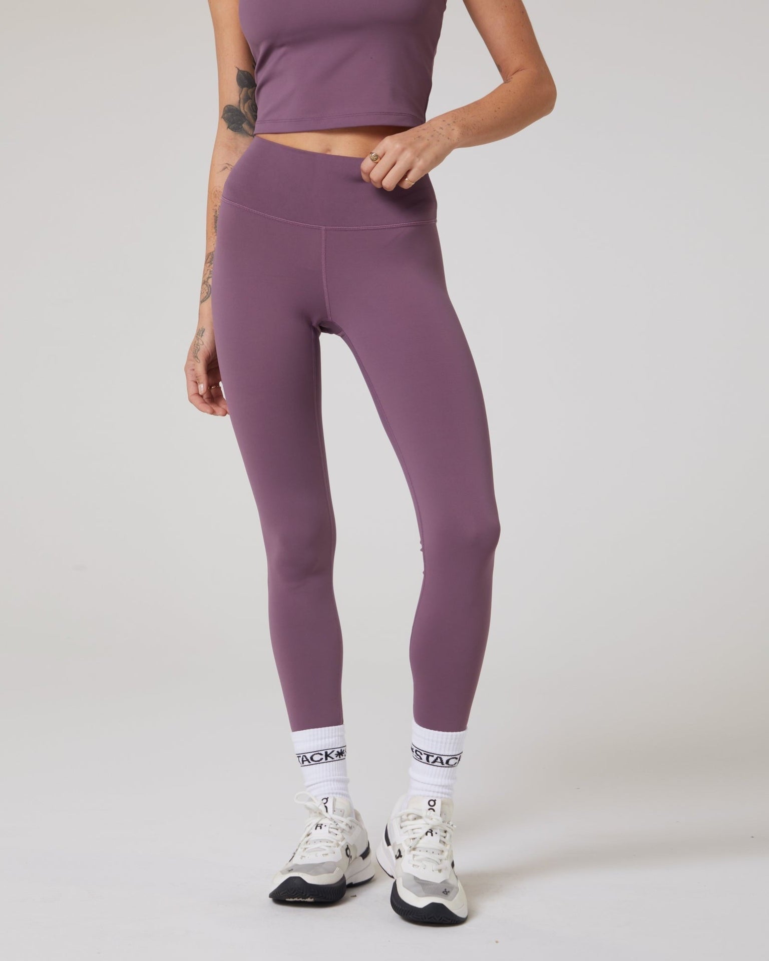 Embrace* High-Rise Legging-Plum-XS-Stack Athletics