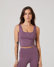 Embrace* Square Neck Tank-Plum-XS-Stack Athletics