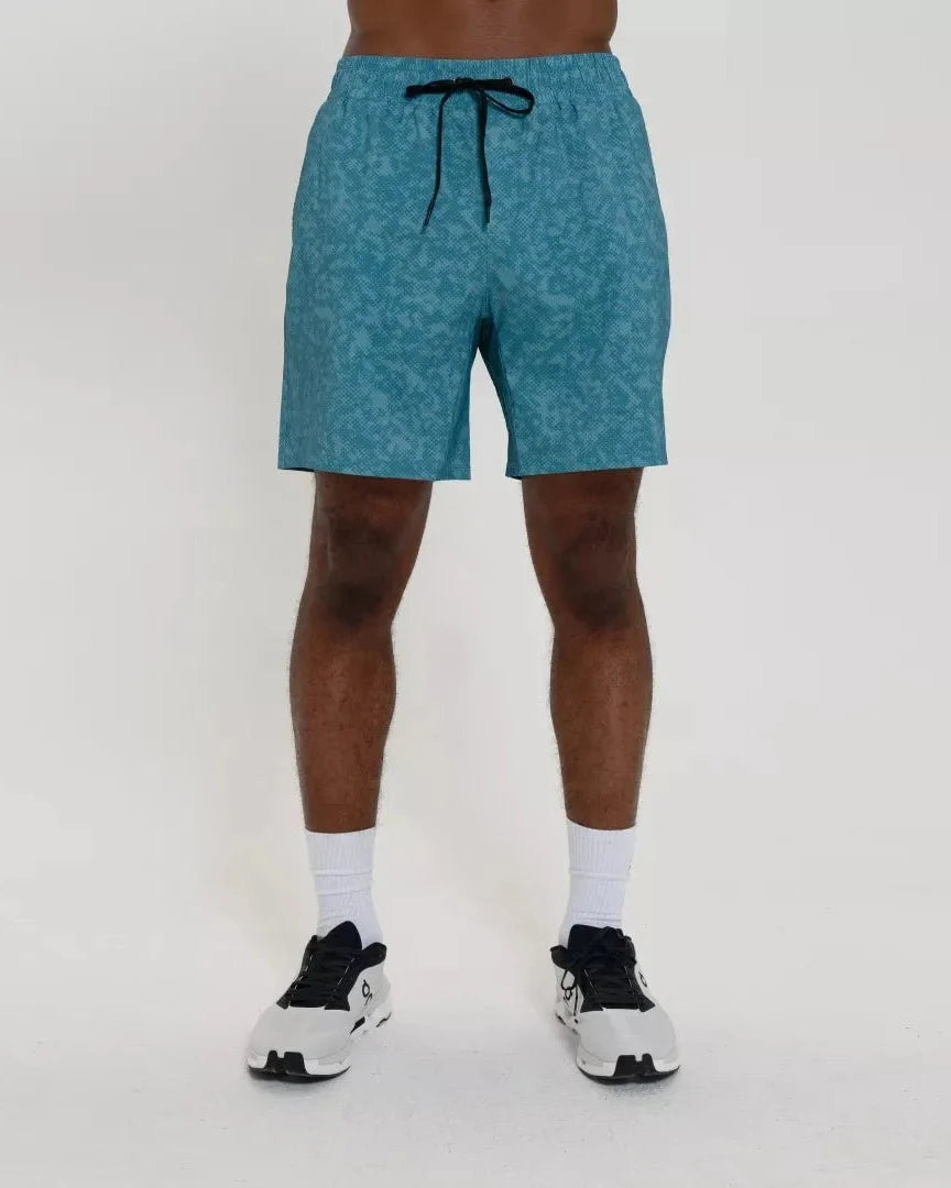 Endura* Short 7"-Steel Blue Digi-Dye | Lined-S-Stack Athletics