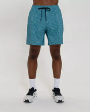 Endura* Short 7"-Steel Blue Digi-Dye | Lined-S-Stack Athletics