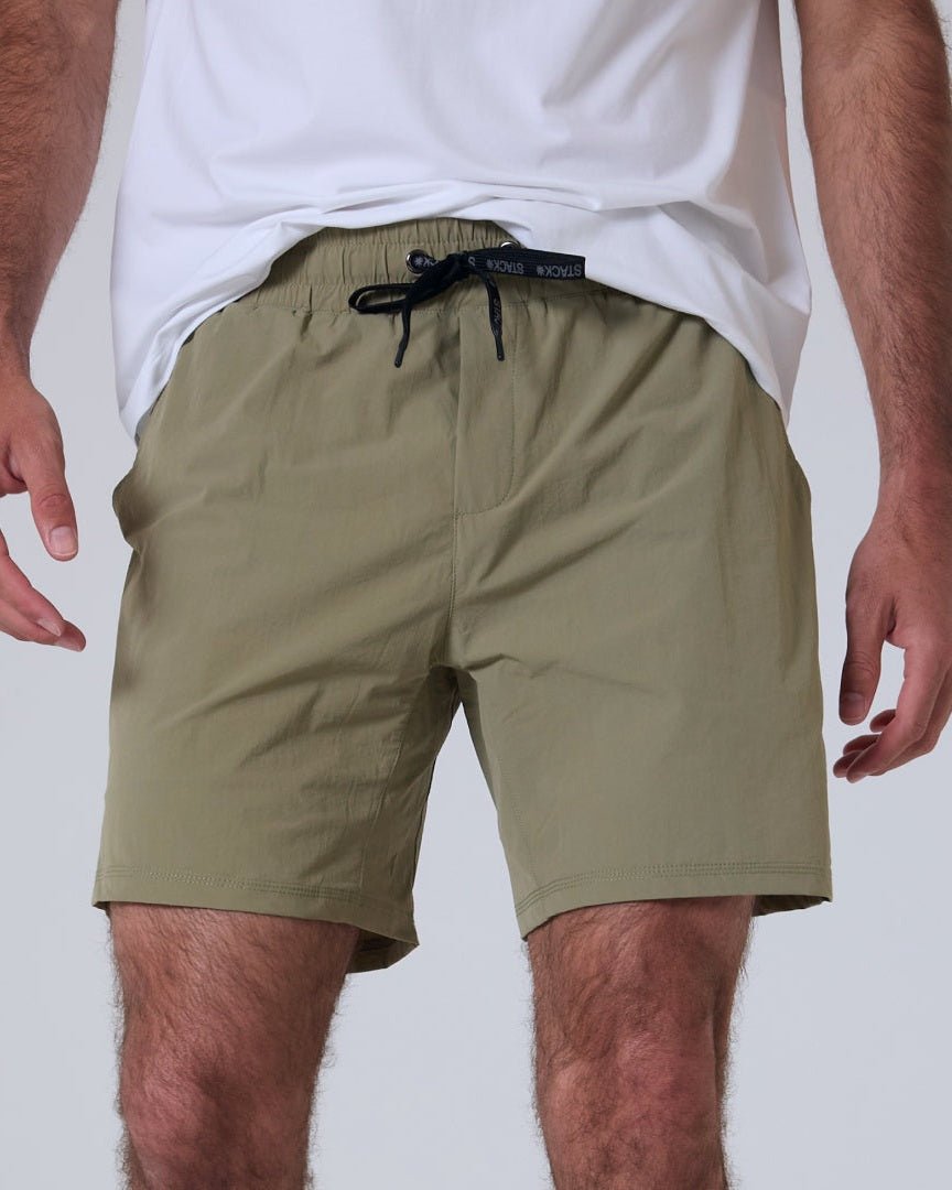 Endura* Short 7"-Stone | Lined-S-Stack Athletics