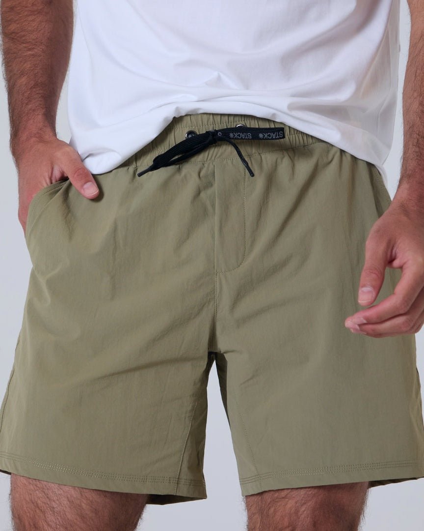 Endura* Short 7"-Stone | Lined-S-Stack Athletics