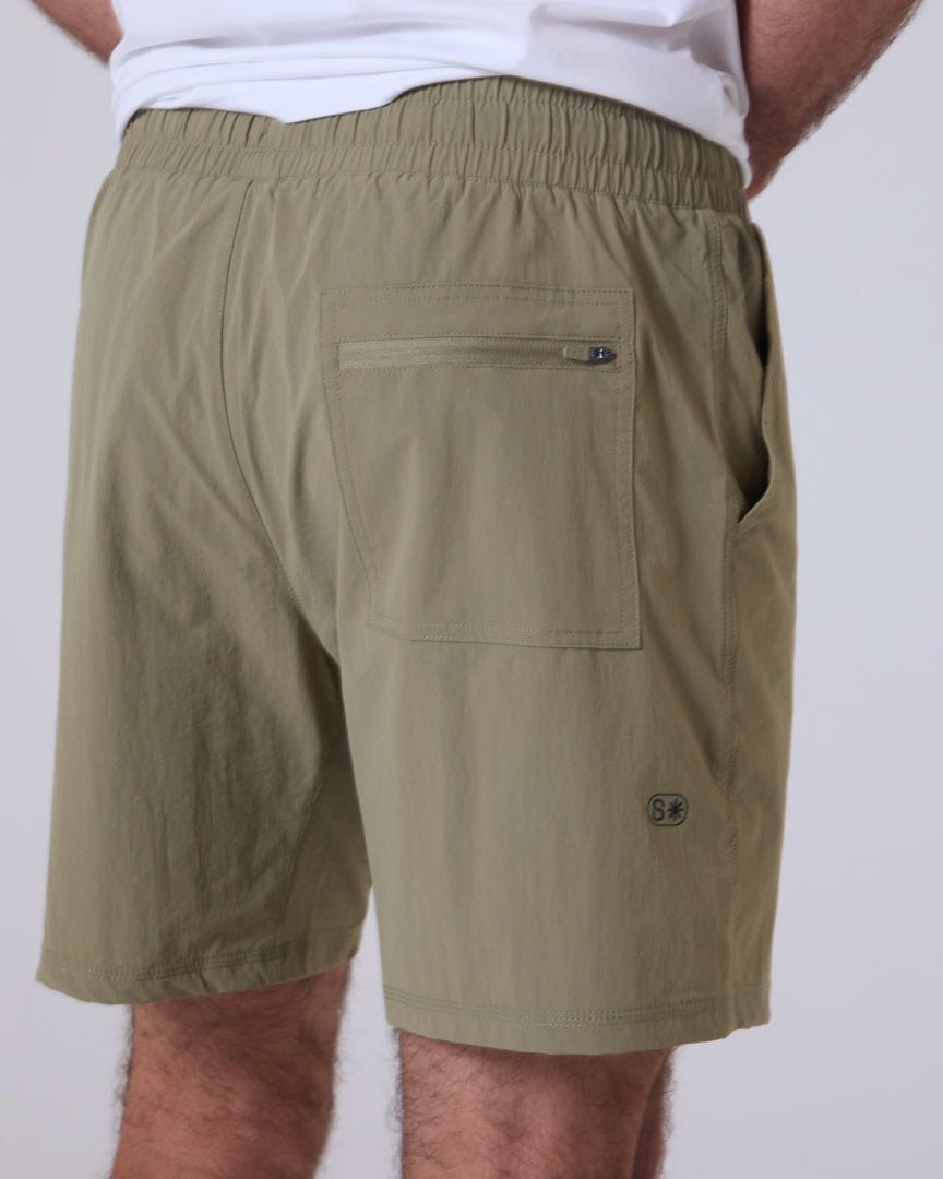 Endura* Short 7"-Stone | Lined-S-Stack Athletics