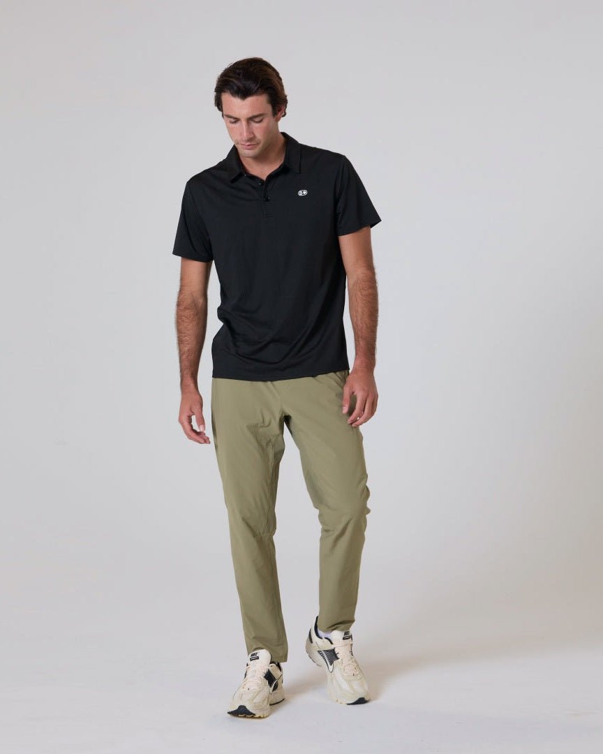 Flowstate* Polo-Black-S-Stack Athletics