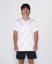 Flowstate* Zip Tee-Lavender Court-Check-S-Stack Athletics