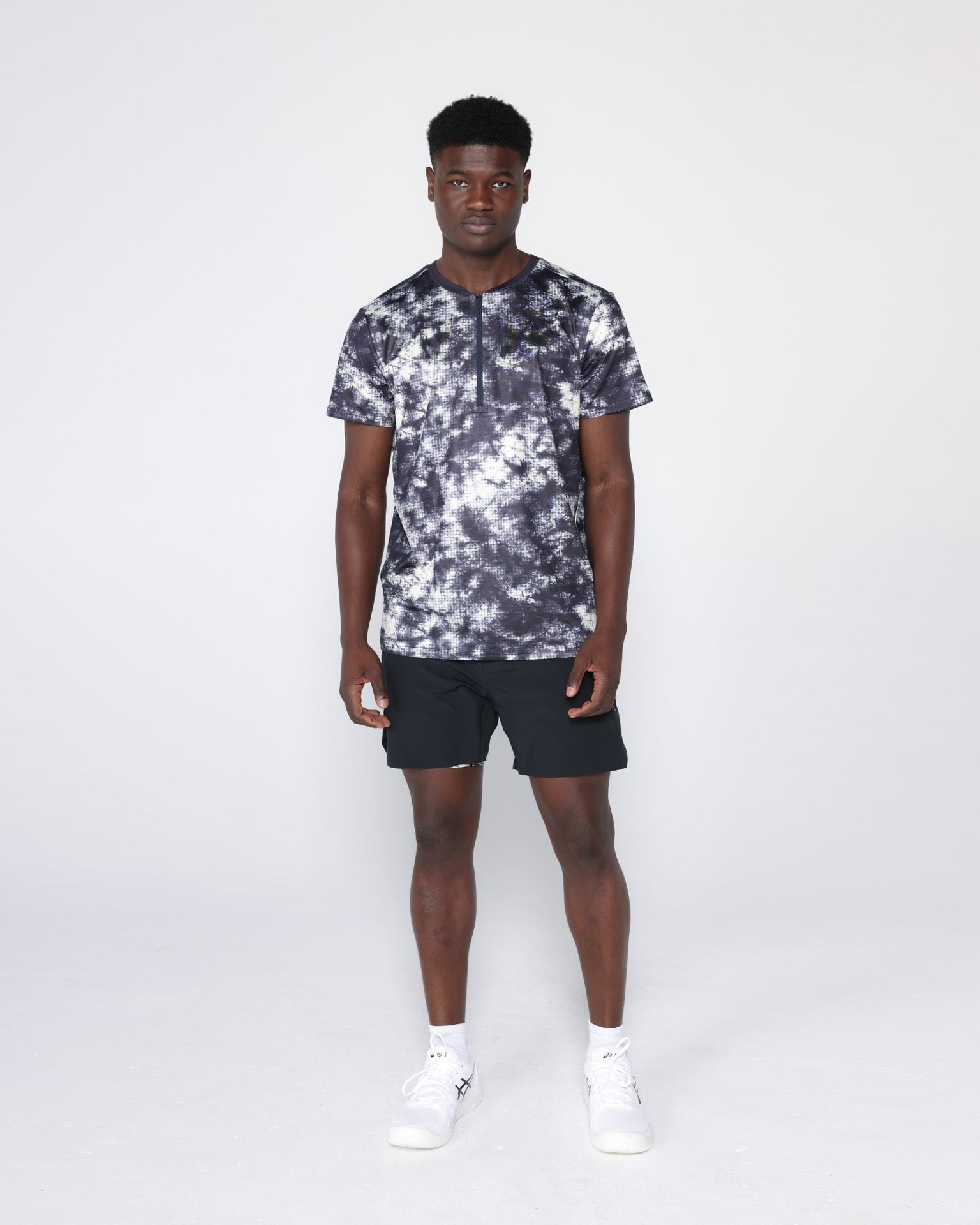 Flowstate* Zip Tee-Oxford Red Acid-Dye-S-Stack Athletics