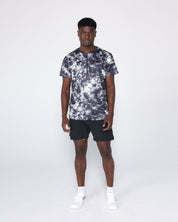 Flowstate* Zip Tee-Oxford Red Acid-Dye-S-Stack Athletics