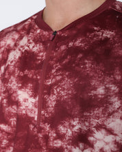 Flowstate* Zip Tee-Oxford Red Acid-Dye-S-Stack Athletics