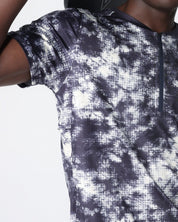 Flowstate* Zip Tee-Oxford Red Acid-Dye-S-Stack Athletics
