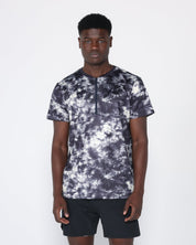Flowstate* Zip Tee-Oxford Red Acid-Dye-S-Stack Athletics