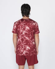 Flowstate* Zip Tee-Oxford Red Acid-Dye-S-Stack Athletics