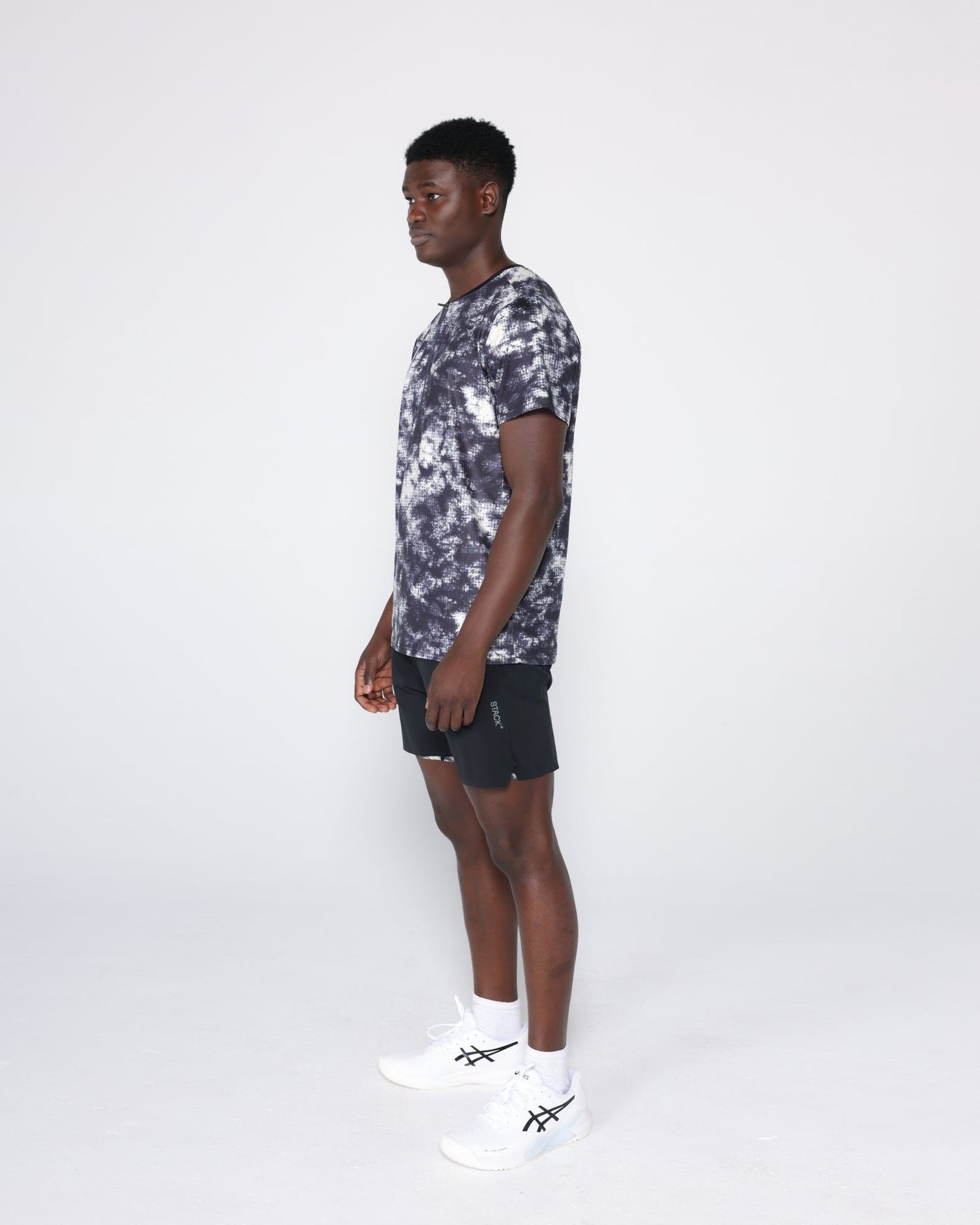 Flowstate* Zip Tee-Oxford Red Acid-Dye-S-Stack Athletics