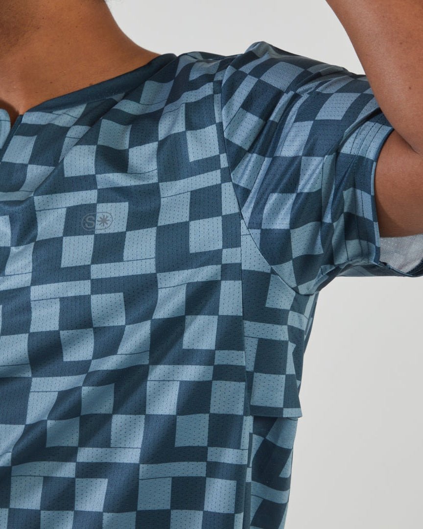 Flowstate* Zip Tee-White-S-Stack Athletics
