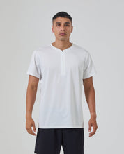 Flowstate* Zip Tee-White-S-Stack Athletics
