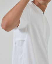 Flowstate* Zip Tee-White-S-Stack Athletics