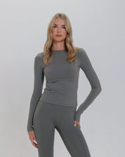 Foundation Long Sleeve Tee-Stone-XS-Stack Athletics