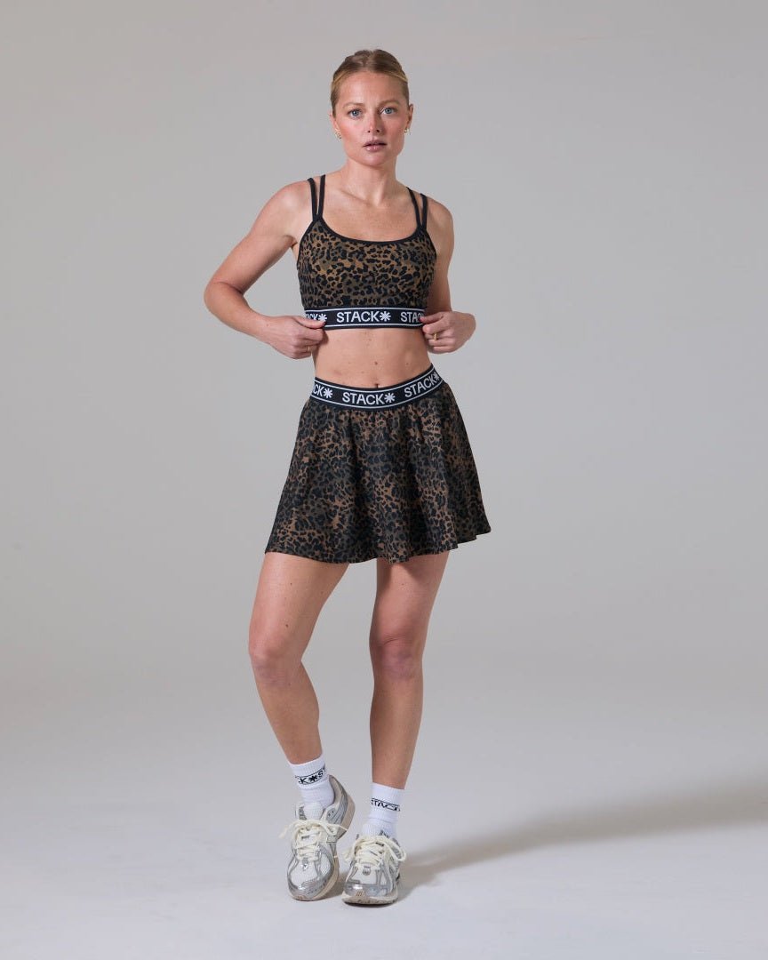 Icon* Double Strap Bra-Leopard-XS-Stack Athletics