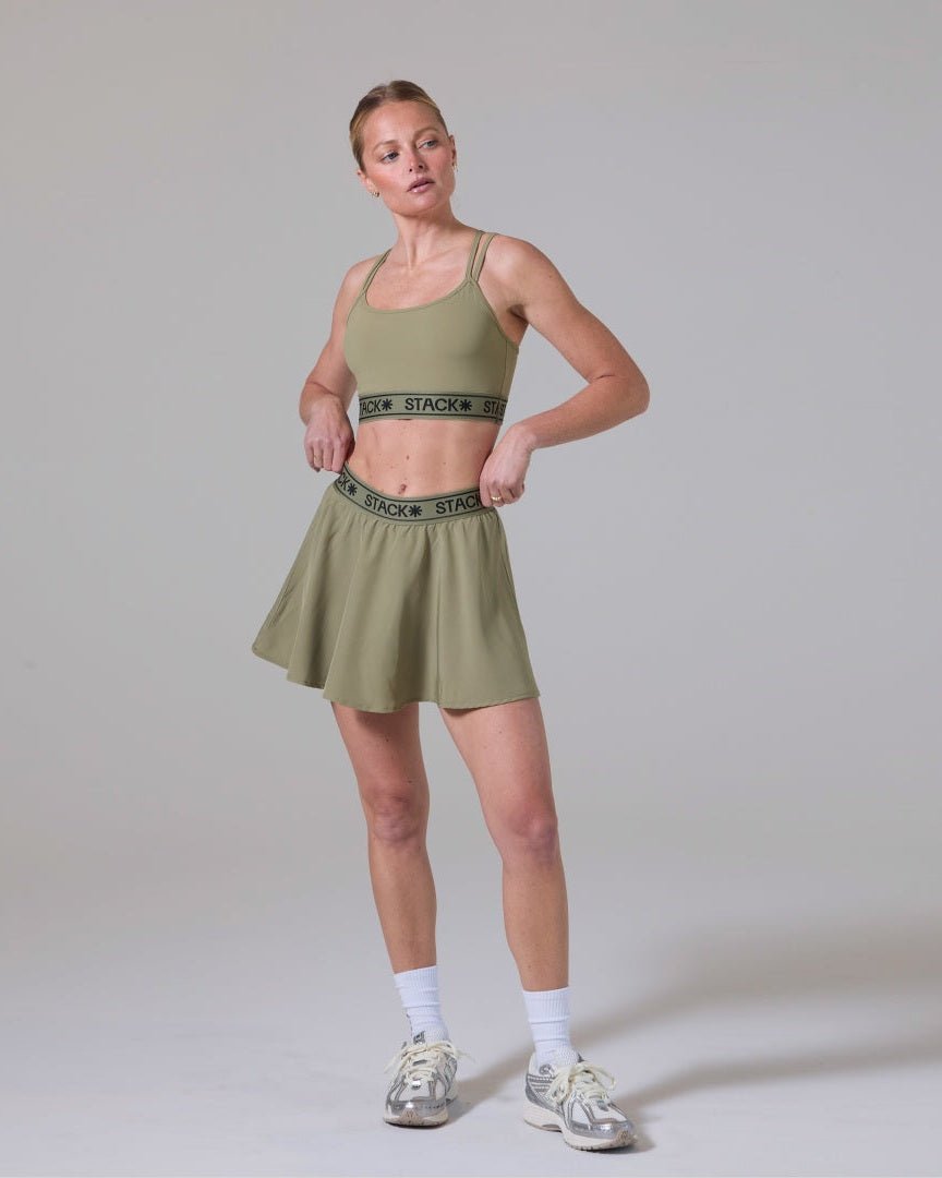 Icon* Double Strap Bra-Sage-XS-Stack Athletics