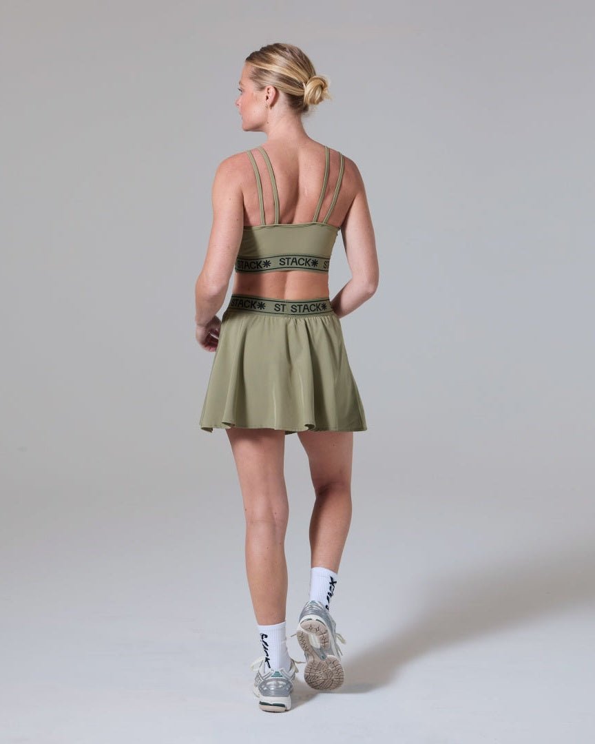 Icon* Double Strap Bra-Sage-XS-Stack Athletics
