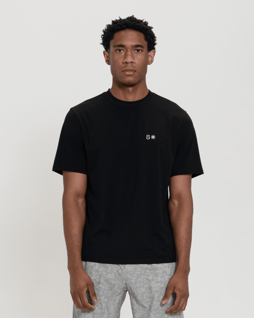 Icon Hybrid Tee-Black-S-Stack Athletics
