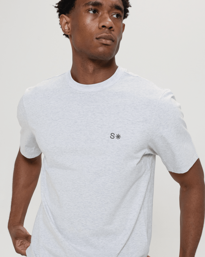 Icon Hybrid Tee-White Heather-S-Stack Athletics