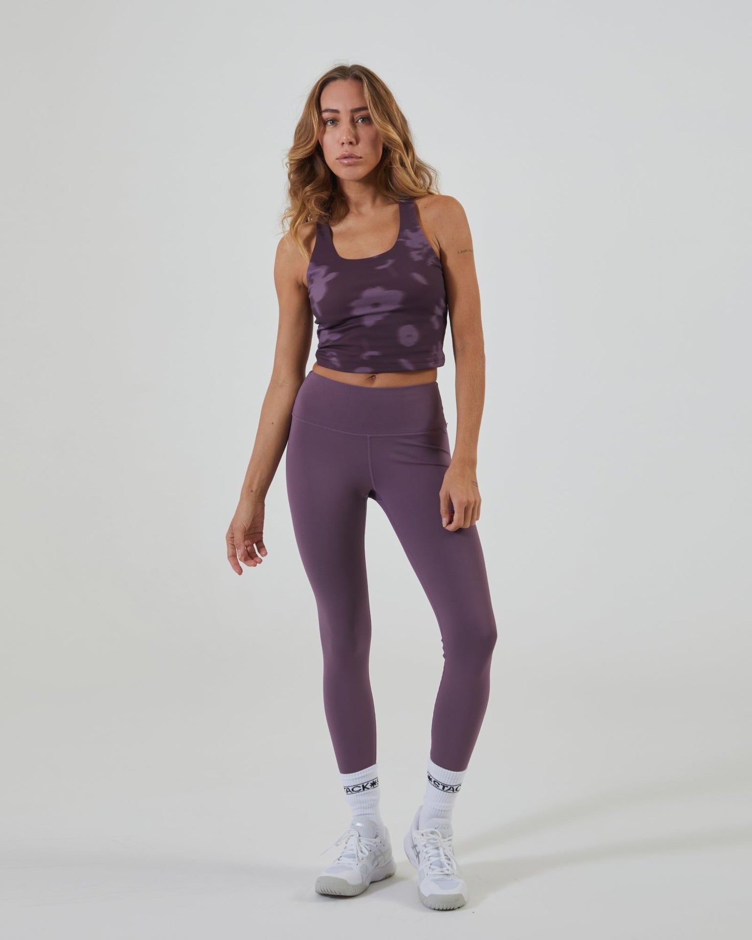 Rally Comp Tank-Plum Floral-XS-Stack Athletics