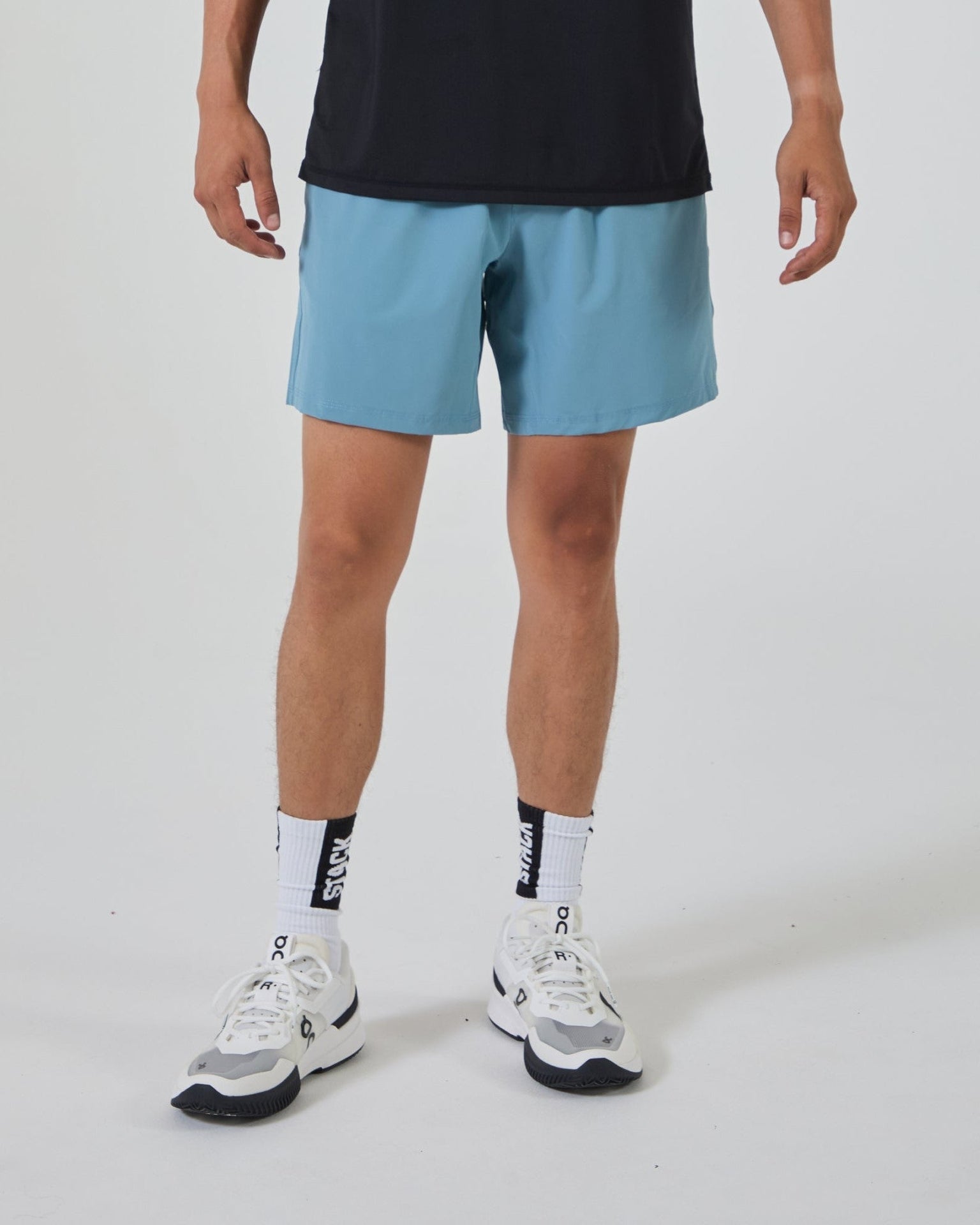 Repeat Short 7"-Steel Blue-S-Stack Athletics