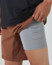 Repeat Short 7"-Steel Blue-S-Stack Athletics