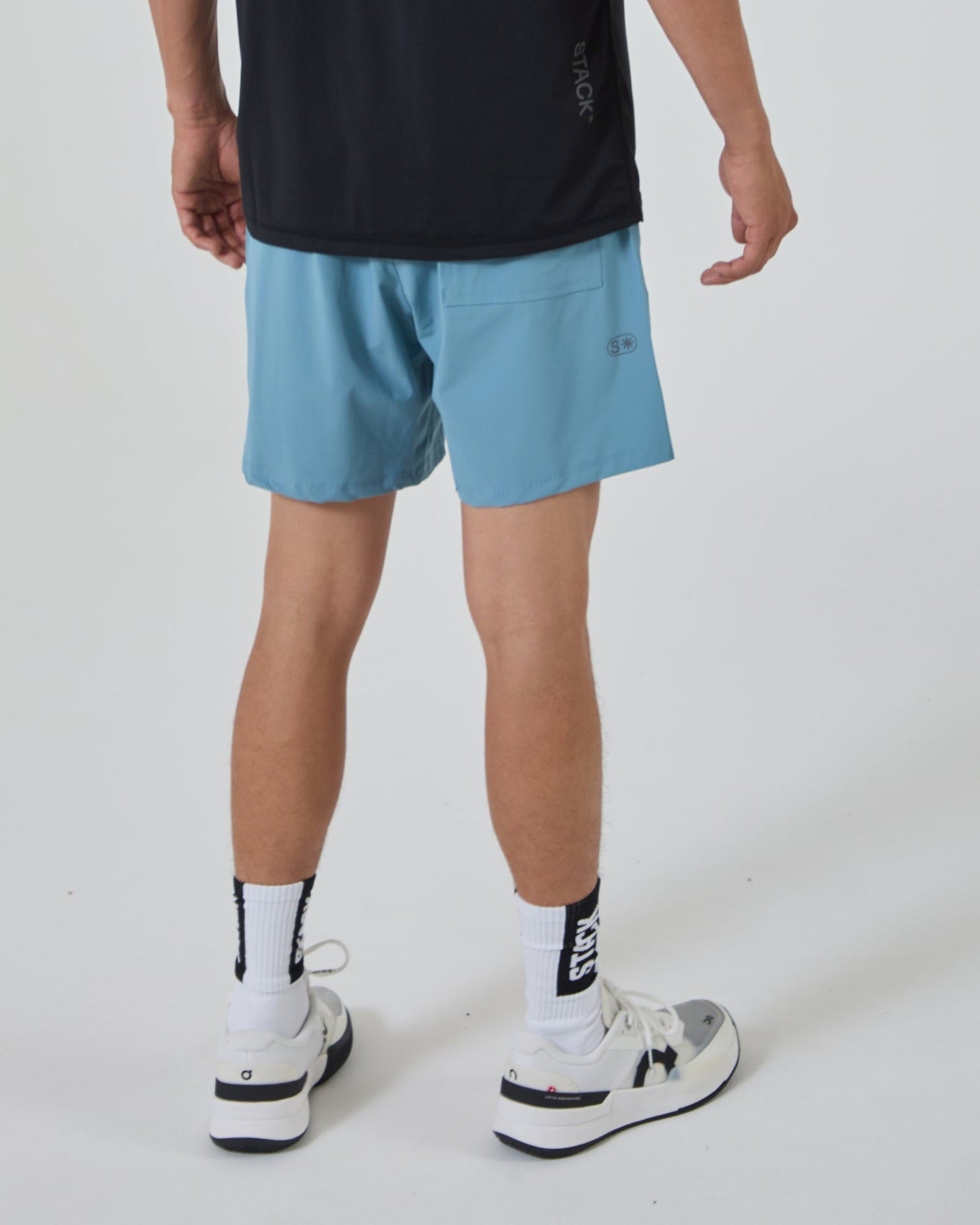 Repeat Short 7"-Steel Blue-S-Stack Athletics
