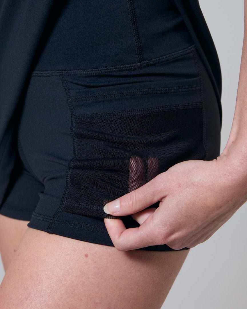 Replay Double Strap Dress-Black-XS-Stack Athletics