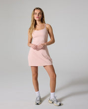 Replay Double Strap Dress-Dusty Rose-XS-Stack Athletics