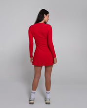 RibTech* Courtside Long Sleeve Dress-Black-XXS-Stack Athletics