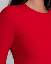 RibTech* Courtside Long Sleeve Dress-Black-XXS-Stack Athletics