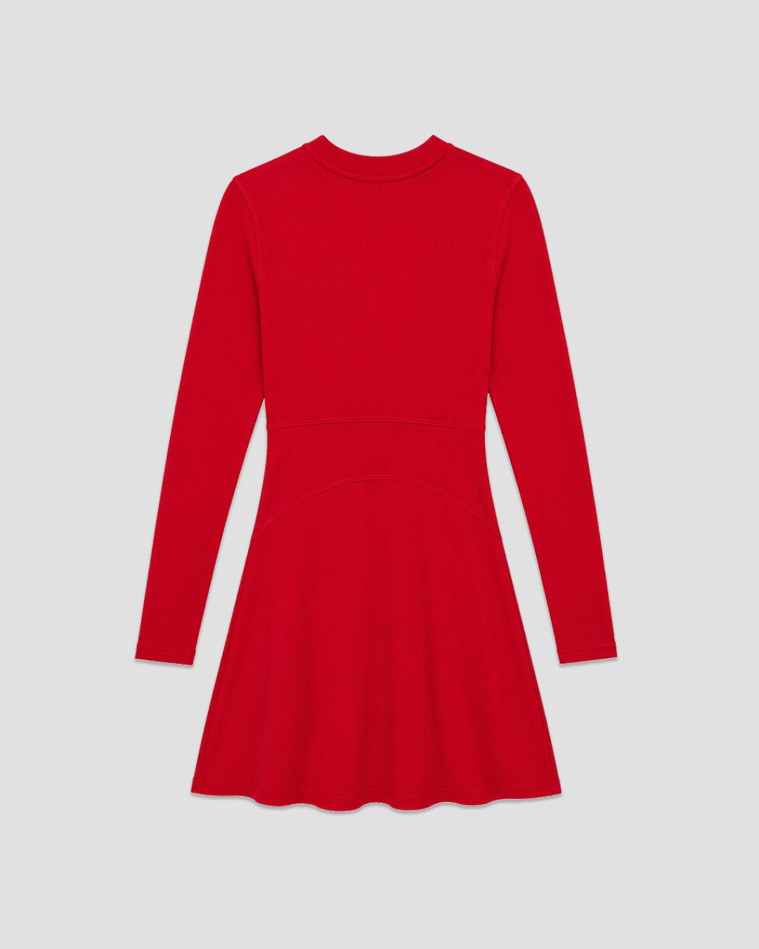 RibTech* Courtside Long Sleeve Dress-Cherry-XXS-Stack Athletics