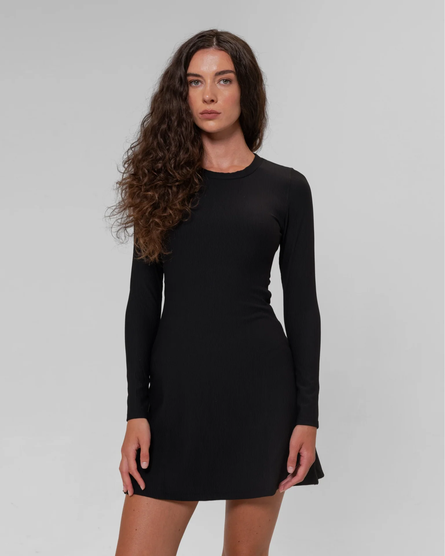 RibTech* Courtside Long Sleeve Dress