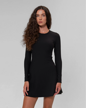 RibTech* Courtside Long Sleeve Dress