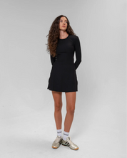 RibTech* Courtside Long Sleeve Dress