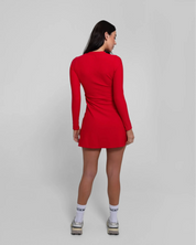 RibTech* Courtside Long Sleeve Dress