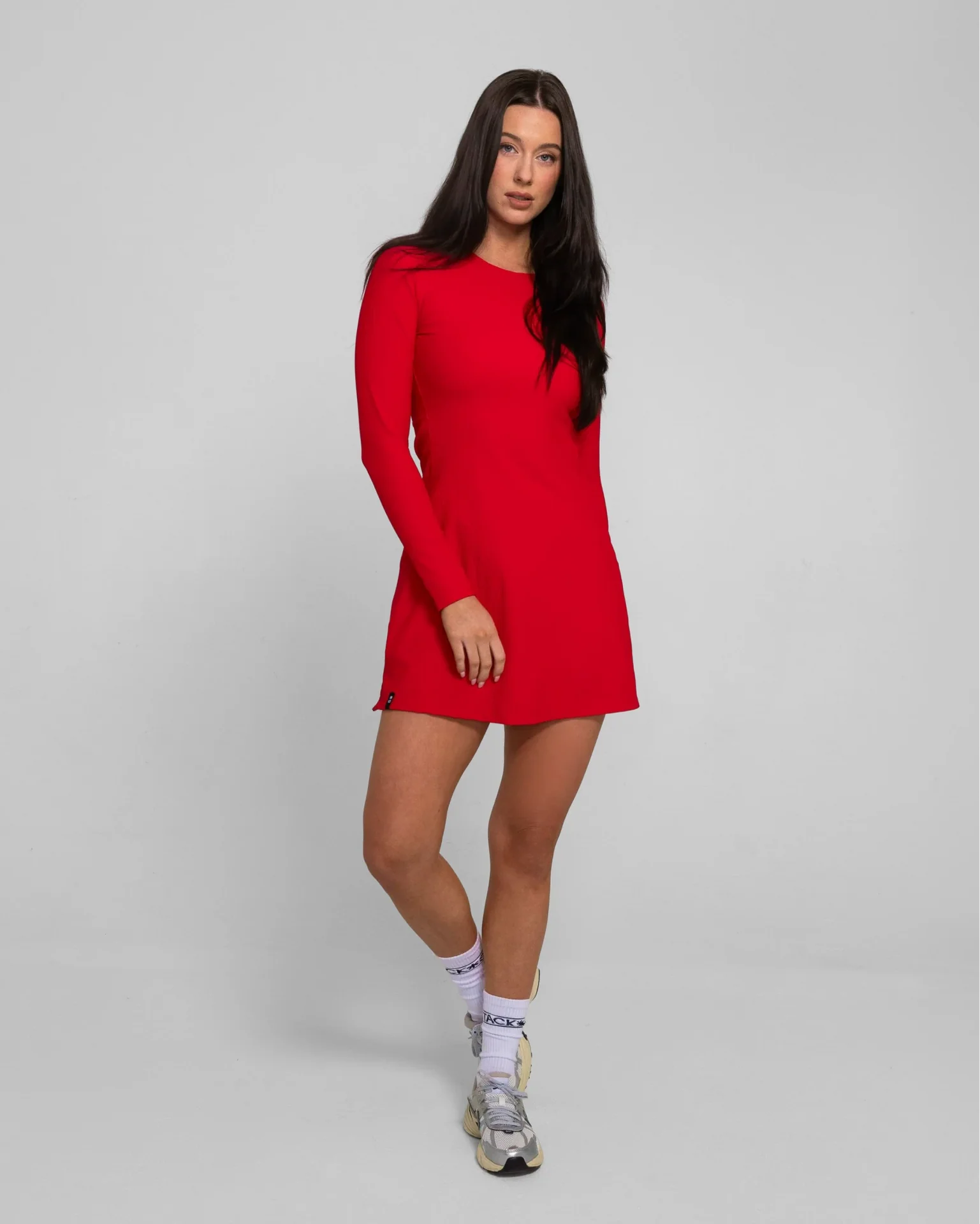 RibTech* Courtside Long Sleeve Dress