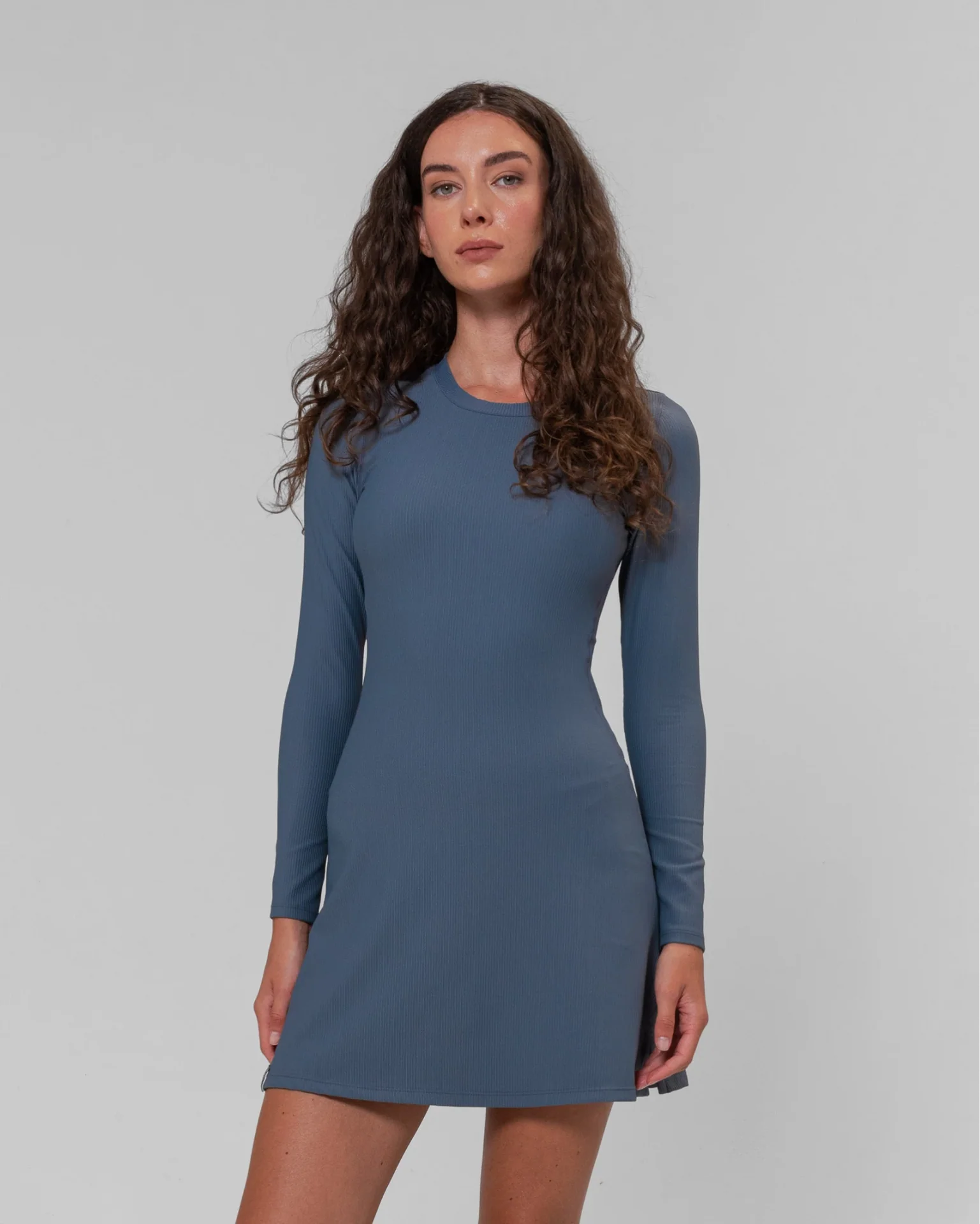 RibTech* Courtside Long Sleeve Dress